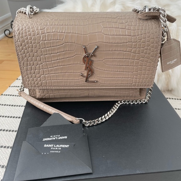 YSL Sunset medium croc - Picture 2 of 11